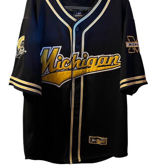 Vintage Colosseum Michigan Wolverines Black Jersey - Picture 1 of 7